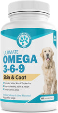 Wanderfound Pets - Omega 3 Fish Oil for Dogs, Smoked Salmon and Liver Flavor, 120 Chewable Tablets
