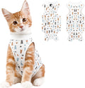 Coppthinktu Cat Recovery Suit Female, Breathable Cat Onesie After Surgery Female for Abdominal Wounds or Skin Diseases, Surgery Recovery Suit Kitten Surgical Onesie After Spay Wear Anti Licking