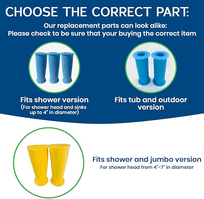 (2 Pack) Replacement Hose Connectors for Rinseroo TUB Faucet & Sprayer, Slip-On Hose Attachment for Cleaning Tubs & Bathing Pets. Faucet Adapter Fits Spouts Up to 3" Wide (Rinseroo Sold Separately)…