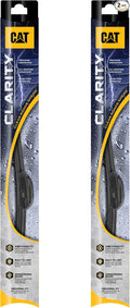 CAT Clarity Wiper Blades (2-Pack), Premium Performance Direct OEM Replacement, Universal Fit Front Windshield Wiper Blades, Durable Streak-Free Spotless Silent Easy Installation - 26" + 21"