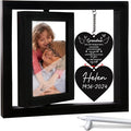 Lost Grandma Memorial Picture Frame - Sympathy Gifts, Personalized 4x6 Photo Wooden Frame Bereavement Remembrance Condolences In Loving Memory, Passed Away Gifts Home Decor HR1-GM-BLA