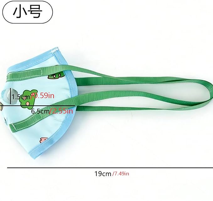 Portable Bird Tote Bags, Small and Medium-Sized Parrot Escape Resistant Tote Bags, Safety Belts, Scratch Resistant Protective Clothing for Daily Outdoor Activities and Nail Trimming (Trumpet)