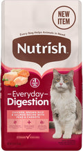 Nutrish Everyday Digestion Dry Cat Food, Chicken Brown Rice and Salmon Recipe with Peas and Carrots, 3 lb. Bag, (Pack of 4) (Rachael Ray)