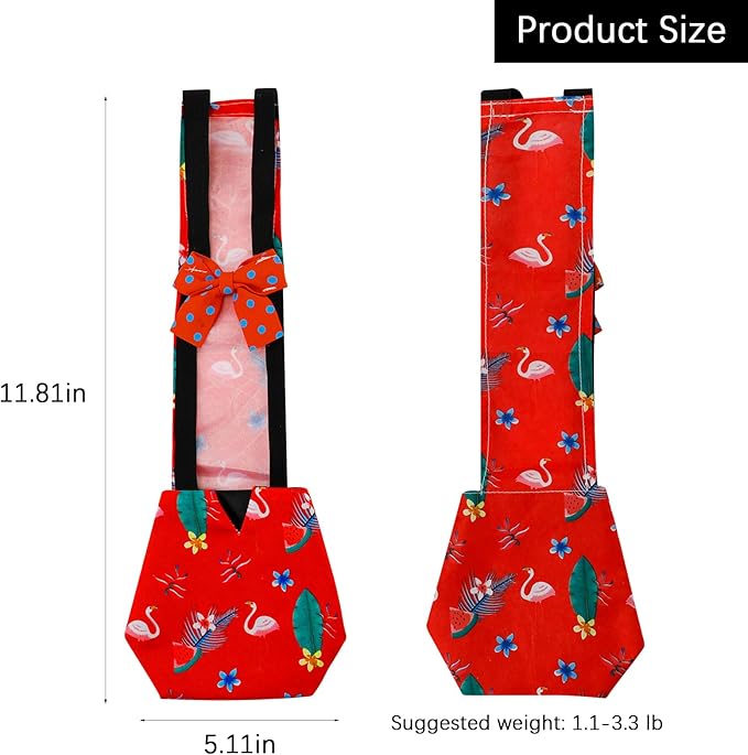 2 Pcs Chicken Diapers for Hens, Poultry Diapers Multiple-Used Pet Diapers, Washable Duck Diapers for Real Ducks（Suitable for Chickens Weighing 1.1 to 3.3 lb）