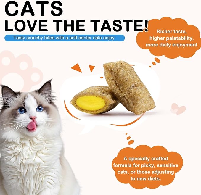 Cat Hip + Joint Supplement, Health Treats with Glucosamine & Chondroitin, Hip & Joint Care Chews for Cats & Kittens, Supports Mobility & Cartilage, Chicken Flavor, 100g (30 Day Supply)