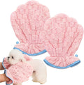 Pet Towel Dog Bath Towels for Drying Dogs,Microfiber Absorber Towel Dog Grooming Gloves for Cats Quick Drying Puppy Towel Gloves Small 2 Pack (10.6X8.2in)