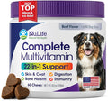Dog Multivitamin Chewable - 22 in 1 Dog Vitamins and Supplements with Green Lipped Mussel & Omega 3 for Joints, Skin & Coat, Immune System - Senior & Puppy Multivitamin for Dogs - 60 Beef Chews