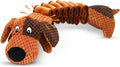 Squeaky Plush Dog Toys for Large Dogs with Squeaky and Crinkle Paper, Tug of War Pet Toys for Dogs, Interactive Pull Puppy Chew Toys for Small, Medium and Large Dogs