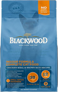 Blackwood Dry Cat Food, Indoor Formula, Chicken Meal & Brown Rice Recipe, 13.2 Pound Bag, High Protein, Slow Cooked
