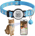 Cat Collar Breakaway with QR Code Name Tag, Reflective Kitten Collars with Bell, Cat ID Tag Personalized, Ultra-Durable, Adjustable, Quick Release, Fits Most Girl Boy Small Large Cats