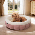 BALANCE Cat Beds for Indoor Cats, Washable Round Cat Bed, Cute Kitten Bed with Anti-Slip Bottom for Kitty and Puppy, 23 Inches, Mellow Rose