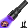 WINDFIRE 365nm UV Flashlight, Rechargeable Blacklight Flashlights with LCD Display, Powerful Black Light for Pet Urine Detection, Scorpions, Resin Curing, Blood Tracking, Uranium Glass, AC Leak
