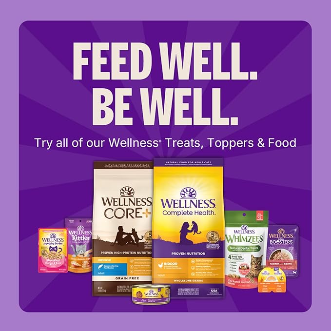 Wellness Kittles Crunchy Cat Treats, All Lifestages, Kitten to Senior, Natural, Grain Free, Chicken and Cranberry Flavor, 2 oz Bag