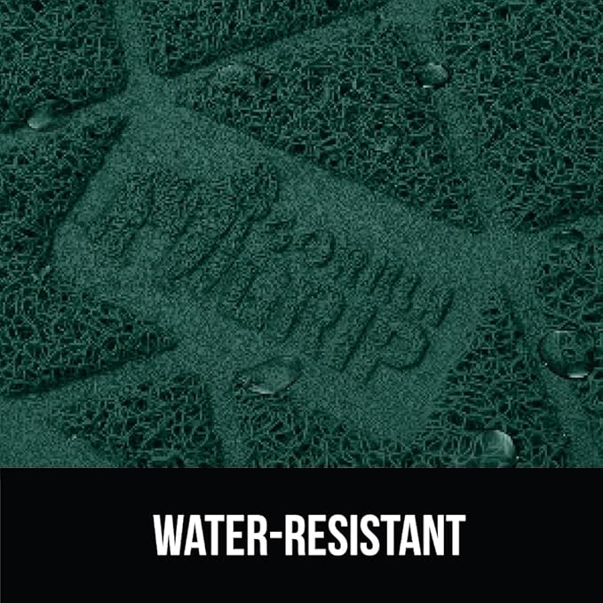 GORILLA GRIP Cat Litter Box Mat, 35x23, Water Resistant, US Designed Kitty Litter Trapping Mats, Easy to Clean, Scatter Control, Less Mess and Clean Floors, Kitten Supplies for Indoor Cats, Dark Green