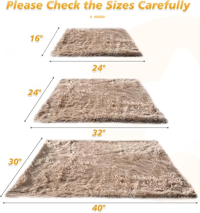PJYuCien Fluffy Fleece Calming Pet Throw Blanket, Super Soft and Warm for Indoor Cats and Dogs, Small 16" * 24", Machine Washable, Puppy Bed (Brown)