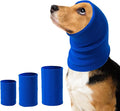3Pack Dog Calming Hoodie for Small to Large Dogs High Elastic Pet Anxiety Relief Ear Wrap Cat Calming Collar Noise Reduce Protection for Fireworks,Thunder,Force Drying (Small+Medium+Large) (Blue)