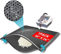 Large Cat Litter Box Mat: Easy Clean Kitty Litter Trapping Mat for Floor, Plastic Cat Box Pad (24 * 30in-grey-1)