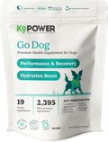 K9Power Go Dog – Hydration & Electrolyte Supplement for Dogs – Boost Stamina, Recovery, Muscle Function & Energy – Beta-Alanine, Creatine, BCAAs, Agave, Green Tea Extract, Electrolytes