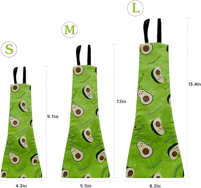 Chicken Duck Goose Diaper Washable Pet Fruit Print Diapers for Hens Roosters Poultry (Avocado, Medium)