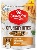 Chicken Soup For The Soul Pet Food Crunchy Bites Dog Treats, Chicken, 12 Ounce Bag | Soy, Corn & Wheat Free, No Artificial Flavors or Preservatives