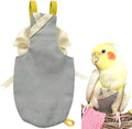 Bird Flight Suits Diapers, Parrot Flight Suits Diapers for Quaker Parakeets Cockatiels Conures Macaw African Grey, Bird Diaper, Parrot Clothes (Grey B,M)
