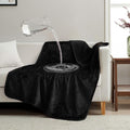 Waterproof Pet Blanket, Liquid Pee Proof, Sherpa Fleece Protector – Pet Hair Resistant Water Proof Bed Cover for Dogs Couch Sofa Car Bedding Comforter (Black, 40"x60")