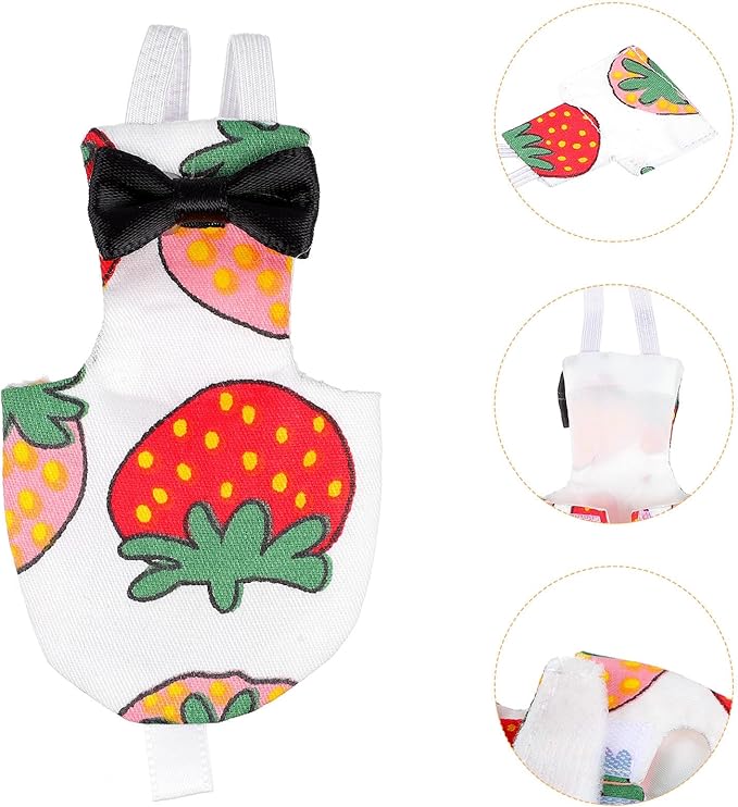 DOITOOL Pet Parrot Clothes Reusable Bird Diaper Flight Suit with Washable Inner Liner XL for Small to Medium Parrots Suitable for Outdoor Use Random Color