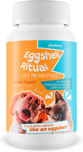 Egg Shell Ritual Pet Probiotics - Our Best Pet Probiotics for Dogs - Skin Probiotic Supplement for Dogs - Cat Gut Health Supplement - Large & Small Pet Probiotic Gut Flora Supplements for Dogs & Cats