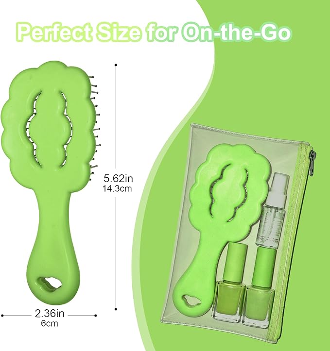 Cloud Shape Small Dog Grooming Brush - Soft Bristle Dog Brush - Ideal Gentle Puppy Hair Brushes for Maltese and Small Breeds- Perfect for Shih Tzus, Yorkies, and Maltipoos (Green)