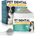 Dog Dental Powder, Dog Teeth Cleaning Powder- Natural Breath Freshener for Dogs, Tartar & Plaque Remover, Dental Care for Small, Medium, Large Dogs & Cats (Dog Dental Powder)