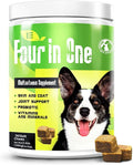 IE 4 in 1 Dog Multivitamins | Joint Support, Immune Health, Skin and Heart Health | Hip Joint Support, Skin Coat, Heart Health, Gut & Immune | 90 Soft Chews
