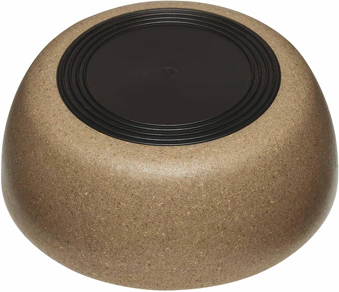Loving Pets - Dolce Bamboo - Eco-Friendly Pet Bowls & Dishes for Dog, Cats, Puppy Food and Water Bowl -Sustainable and Dishwasher Safe, Made with Real Bamboo (Small, Coffee-Brown)