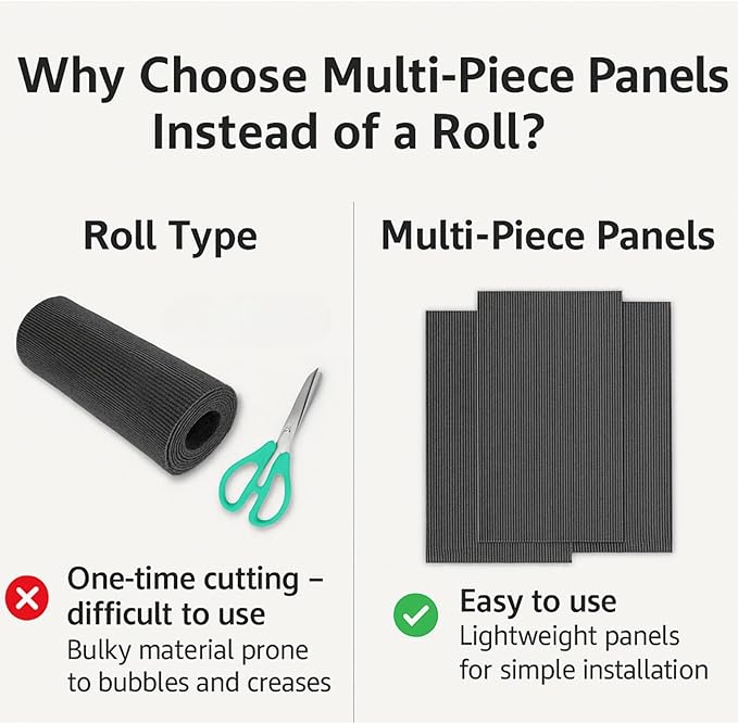 Cat Scratch Mat (6-Pack), 23.6’’ x 11.8’’ Wall Corner Scratcher, Versatile Self-Adhesive Replacement Easy Use for Cat Trees, Cat Wall Furniture, Scratching Posts, and Couch Protection