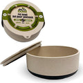 Palz&Co EcoBowl with Lid for Dogs & Cats, 48 oz Gray - Natural Bamboo Pet Bowl with Non-Slip Base, Pet Food and Water Dish, Dishwasher Safe