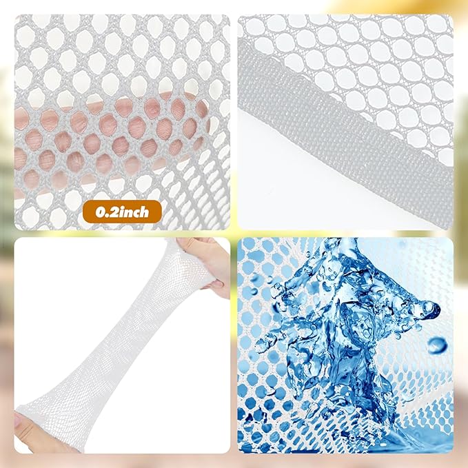 Banister Guard for Baby，6.5X3ft Balcony Safety Net for Kids,Stair Safety Net for Kids,Railing Covers for Stairs,Baby Stair Net Fit for Child, Small Pet, Toy - White
