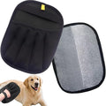 2 PCS Pet Hair Removal Glove for Cat and Dog, Reusable Electrostatic Brush Remover Gloves Fur(Black)