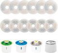 12 Pack Cat Water Fountain Filters for Catit, Triple Action Replacement Filters for Catit Flower Fountain and Catit Stainless Steel Fountain