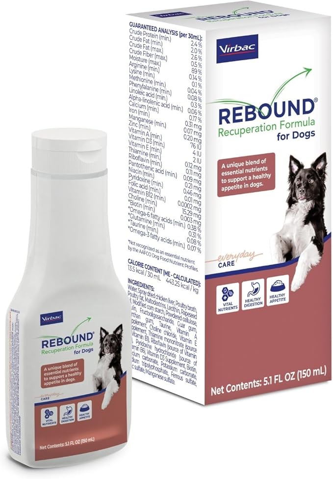 Virbac Rebound® Recuperation Formula for Dogs - Promotes the Restoration of Healthy Digestion, Hydration, and Nutrition (Pack of 2)