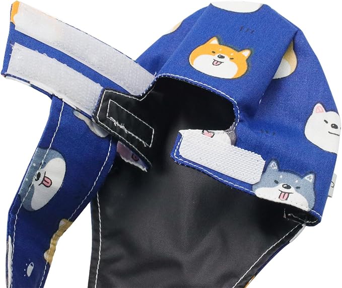 BestParts 2pcs Adjustable Diaper Waterproof Reusable Diapers, Cloth Diaper Wearable Poultry for Farm Pet Goose, Duck, Chicken, Button Adjustable Version (Gray + Blue, M(1.65-3.31pounds), 1, Count)