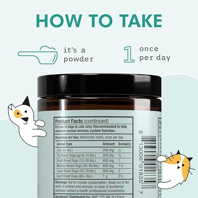 Bark & Whiskers Organic Vitamin B Complex - B Vitamins for Energy & Nervous System Support - for Cats & Dogs - USDA Certified - 0.85 oz