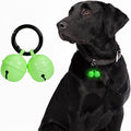Bells for Dog Collar, Glow Bell for Medium to Large Dogs, Easy Clip Clasp, Extra Loud Pet Tracker & Save Wildlife, Durable Copper Bells (Small-medium breed)