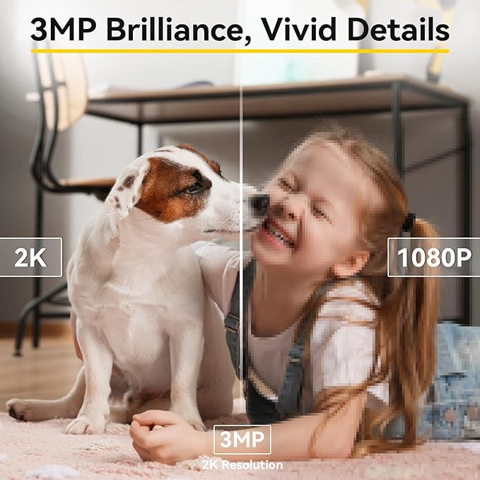 BoyKeep 2K Indoor Security Camera 5G/2.4GHz Wi-Fi Cameras for Baby/Elder/Dog/Pet Camera with Phone app, 2-Way Audio Baby Monitor Camera, Night Vision, Cloud & SD Card Storage