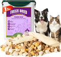 OPET Freeze Dried Treats for Dogs & Cats, High Protein, Bite-Sized, Freeze Dried Chicken Breast+Chicken Liver+Egg Yolk+Duck Breast 4 in 1 Addictive-Free Traning Snacks, Sealed Box(1.1Lb)