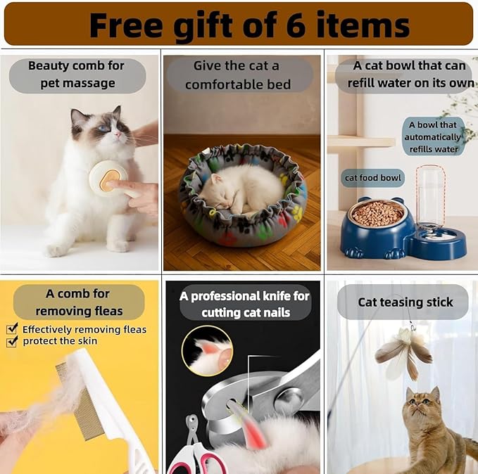 Indoor Cat Cage with Litter Box, Outdoor Cat House with Wheels,cat Enclosure, Complimentary Cat Bed, Bowl, Teaser Wand; Small Animal Dog Cages, Three-Tier cat Kennel(42″(L) x18.2″(W) x46.2″(H))