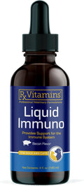 Rx Vitamins Liquid Immuno Dog & Cat Immune Support - Reishi Mushroom Supplement for Dogs & Cats Plus L-Lysine - Ideal Eye Supplements, Immunity Booster Supplements for Pets - 4 oz