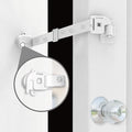 Neobay Adjustable Door Strap and Latch, Damage-Free Cat Door Latch to Keep Large Dog Out of Litter Box, Economical Alternative of Pet Gates and Interior Cat Door, Magnetic 1 Pack