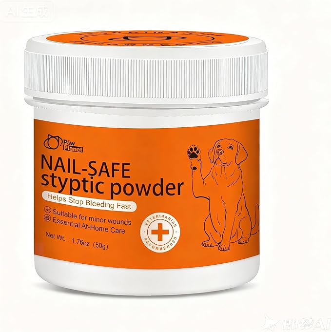PAW PLANET Stop Bleeding for Dogs Cats - Clotting Powder for Nails Quick, Cuts & Wounds, Fast-Acting Styptic Powder, Safe & Easy to Use First Aid Solution (Animal Print)