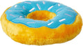 ZippyPaws Donutz - Stuffed Dog Toys to Keep Them Busy, For Medium and Large Dogs, Squeaky Pet Toy for Boredom, Chew Toy with Stuffing, Soft Plush Puppy Products, Funny Food Toy - Jumbo Blueberry Donut