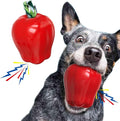 Large Size Red Apple Squeaky Dog Toy for Medium/Large Aggressive Chewers Breeds Dogs Durable Bouncy Squeak Ball