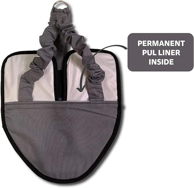 Hen Holster Premium Starter Kit - Bird Diaper, Wrap Around for Hens, Roosters, Ducks - Leak-Proof, Comfortable Bird Harness with Sewn-in Liner, Secure Hook & Loop Closure - XL, Gray